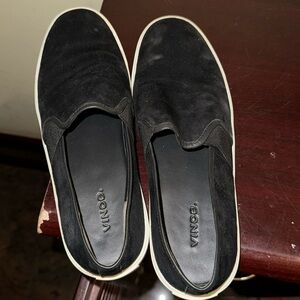 Vince black and white slip on shoes size 8.5 women’s